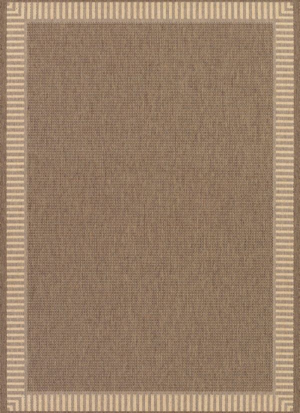 Couristan Recife Wicker Stitch Cocoa/Natural Collection