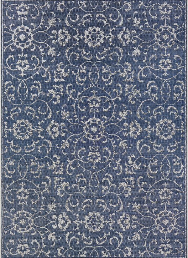 Couristan Monte Carlo Summer Vines Navy/Ivory Collection