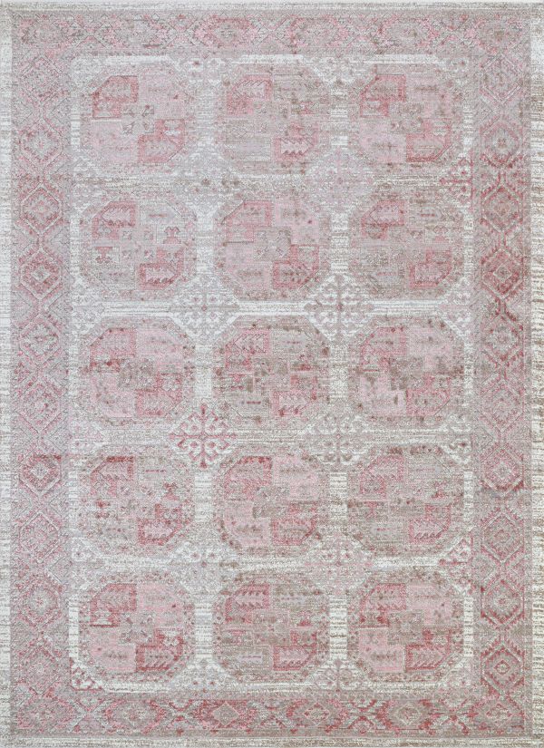 Couristan Marblehead Bokhara Rustic Pink Collection