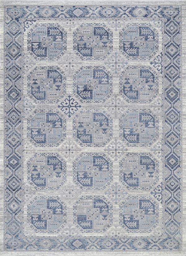 Couristan Marblehead Bokhara Blue-grey Collection