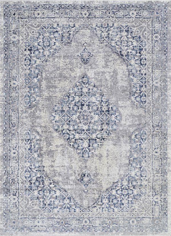 Couristan Marblehead Center Medallion Blue-grey Collection