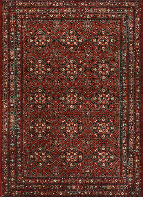 Couristan Old World Classic Royal Afghan Antique Red Collection