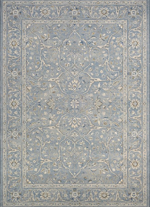 Couristan Sultan Treasures Floral Yazd Slate Blue Collection