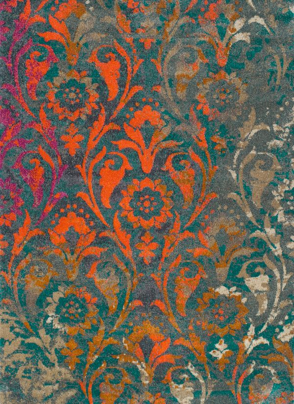 Dalyn Antiquity Aq160 Teal 5'3" x 7'7" Collection