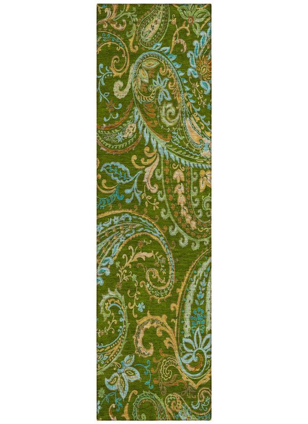 Addison Rugs Chantille Green 2'3" x 7'6" Collection