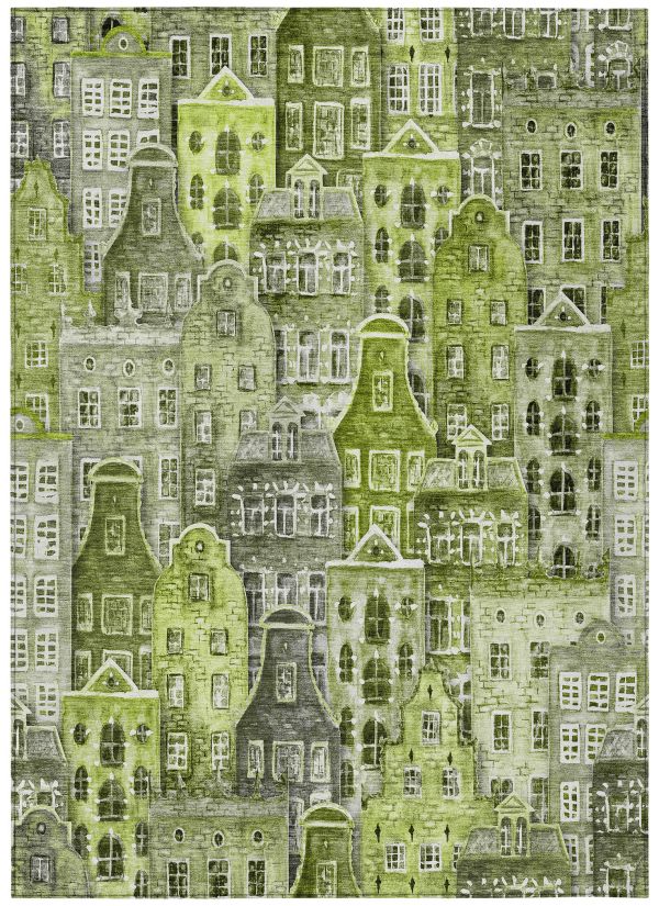 Addison Rugs Chantille Green 10'0" x 14'0" Collection