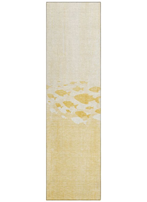 Addison Rugs Chantille Gold 2'3" x 7'6" Collection