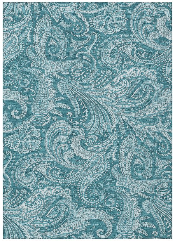 Addison Rugs Chantille Turquoise 5'0" x 7'6" Collection