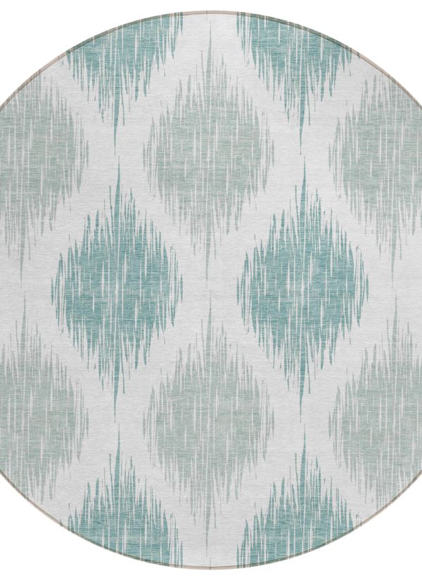 Addison Rugs Chantille Aqua 8'0" x 8'0" Round Collection