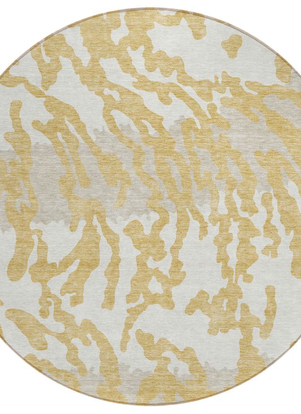 Addison Rugs Chantille Gold 8'0" x 8'0" Round Collection
