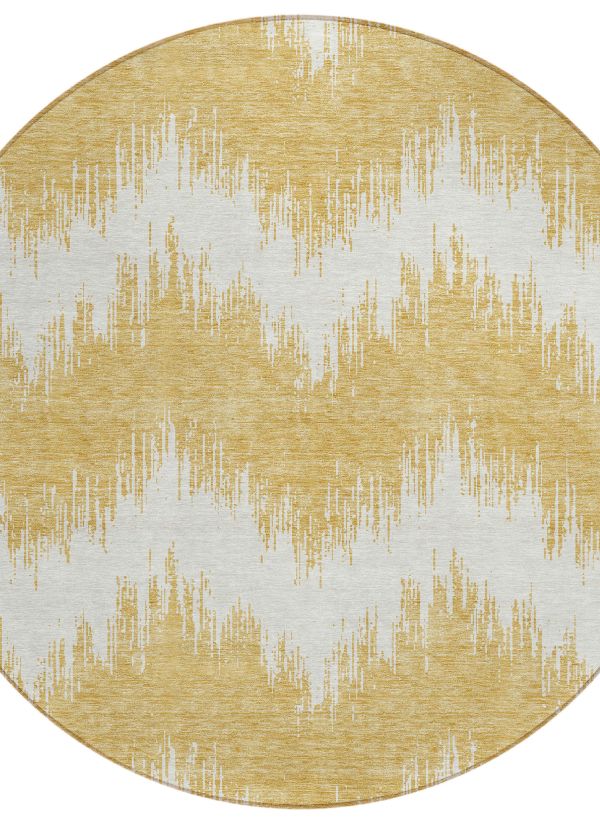 Addison Rugs Chantille Gold 8'0" x 8'0" Round Collection