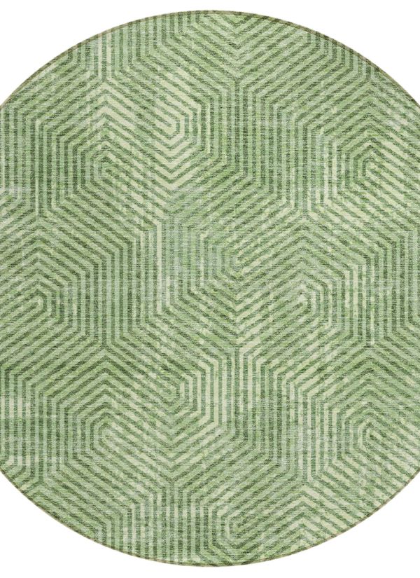 Addison Rugs Chantille Green 8'0" x 8'0" Round Collection