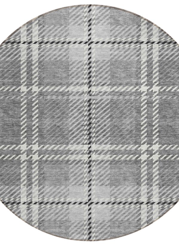 Addison Rugs Chantille Gray 8'0" x 8'0" Round Collection