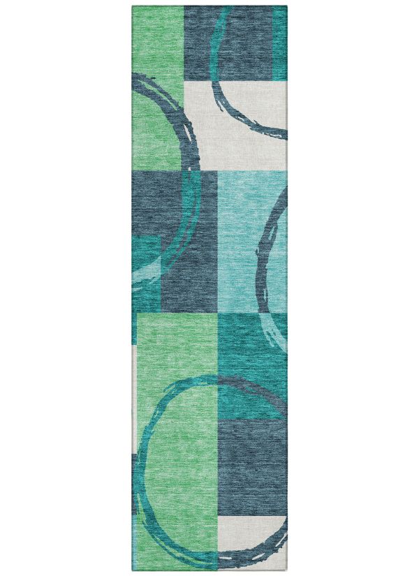 Addison Rugs Chantille Teal 2'3" x 7'6" Runner Collection