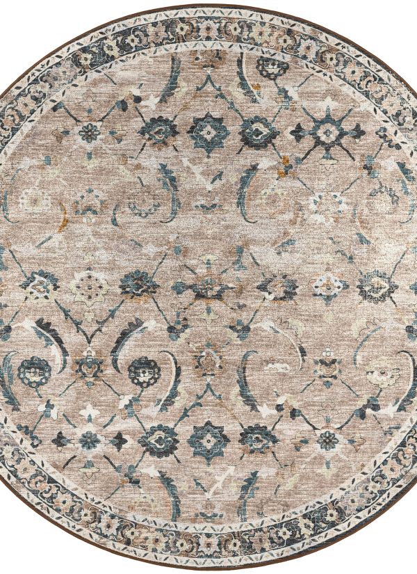 Dalyn Rugs Jericho JC4 Taupe 10'0" x 10'0" Round Collection