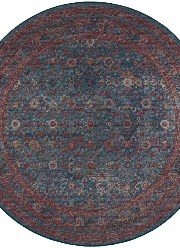 Dalyn Rugs Jericho JC7 Navy 10'0" x 10'0" Round Collection