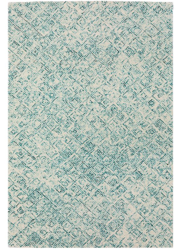 Dalyn Rugs Zoe ZZ1 Teal 6'0" x 6'0" Square Collection