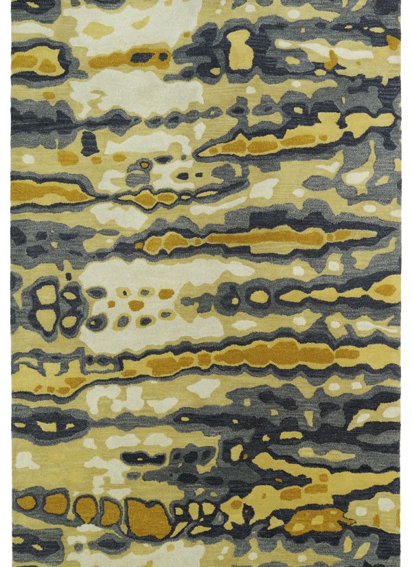 Kaleen Brushstrokes Collection Gold Collection