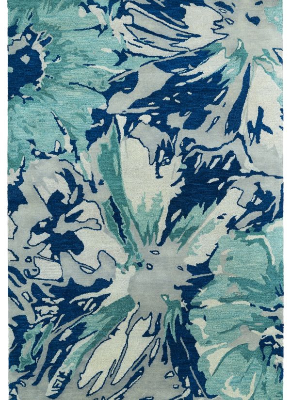 Kaleen Brushstrokes Collection Blue Collection