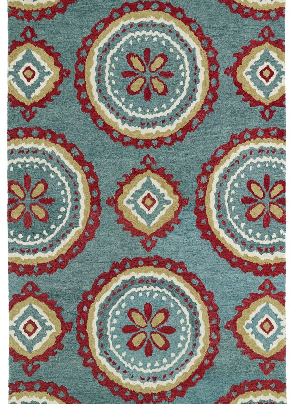 Kaleen Global Inspiration Collection Teal Collection
