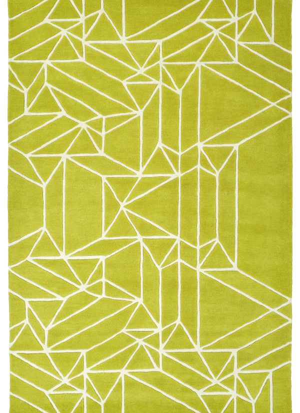 Kaleen Origami Collection Lime Green Collection