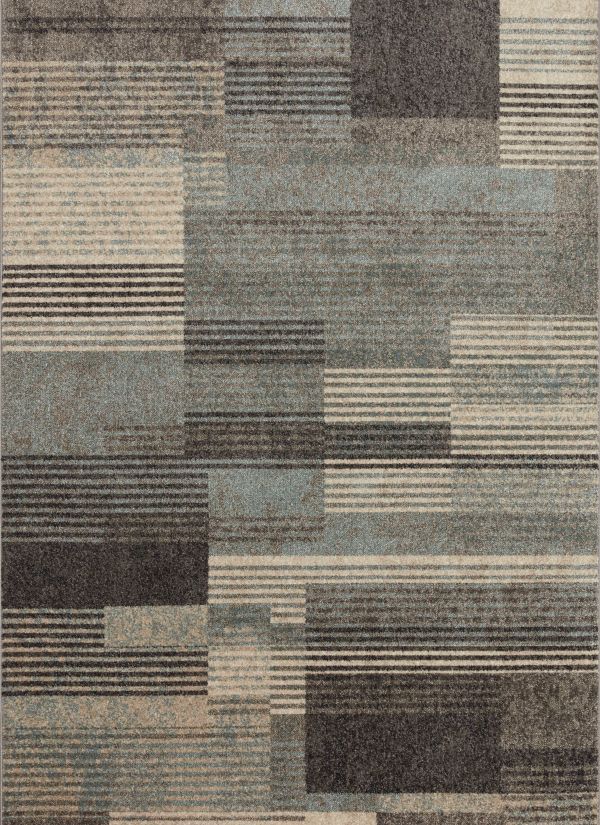 Loloi Bowery BOW-06 Storm / Taupe 2'-3" x 4'-0" Collection