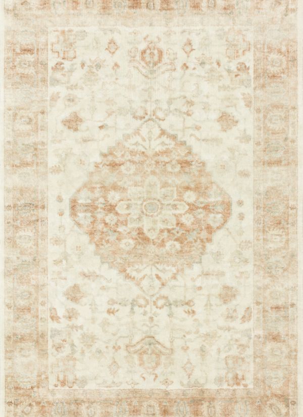 Loloi II Rosette ROS-03 IVORY / TERRACOTTA Collection