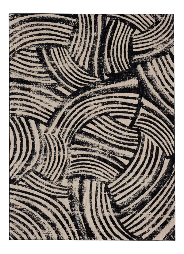 Karastan Rugs Rendition By Stacy Garcia Home Arcoa Obsidian 1'6" x 1'6" Square Collection