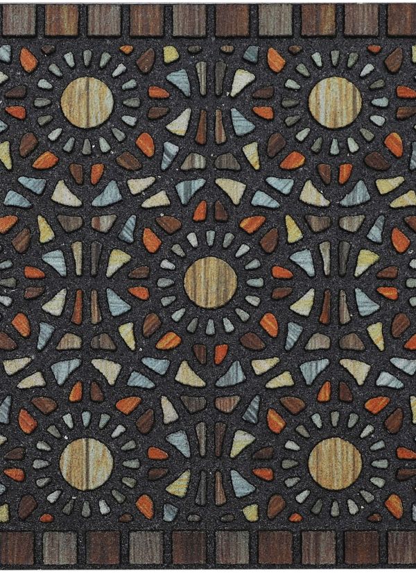 Mohawk Doorscapes Mat Entranced Mosaic Multi 1'6" x 2'6" Collection