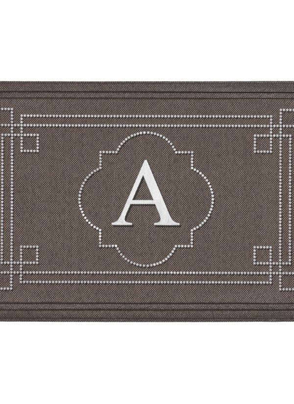 Mohawk Textured Entry Mat Flagstone Monogram A Multi 2'0" x 3'0" Collection