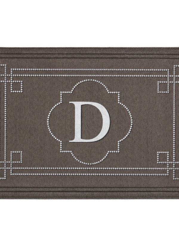 Mohawk Textured Entry Mat Flagstone Monogram D Multi 2'0" x 3'0" Collection