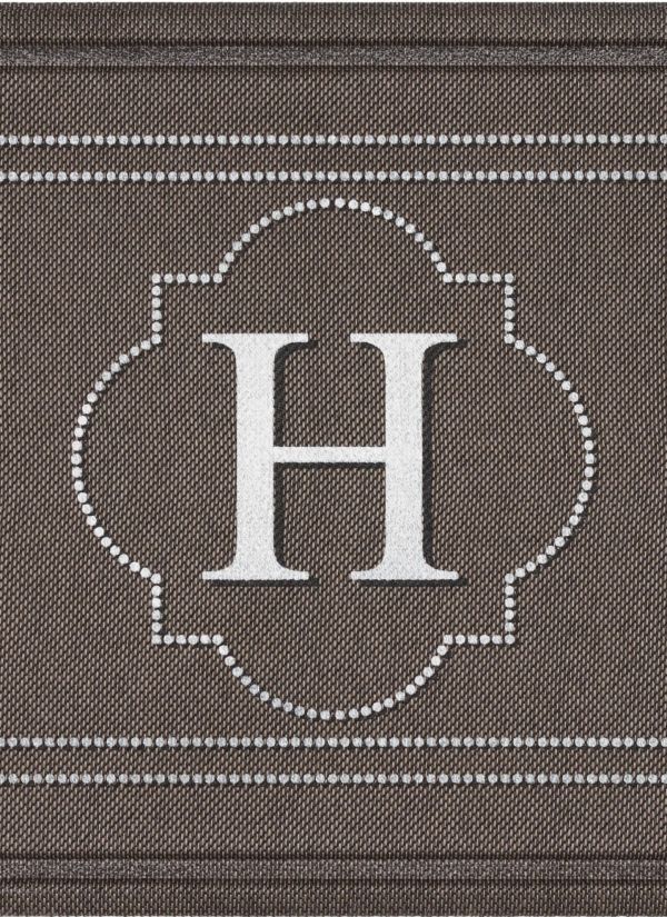 Mohawk Textured Entry Mat Flagstone Monogram H Multi 2'0" x 3'0" Collection