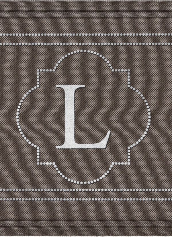 Mohawk Textured Entry Mat Flagstone Monogram L Multi 2'0" x 3'0" Collection