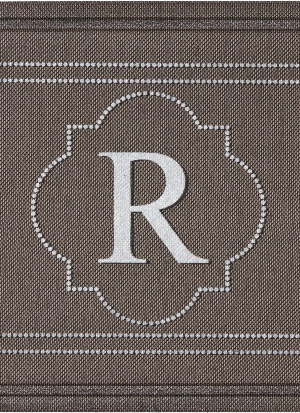 Mohawk Textured Entry Mat Flagstone Monogram R Multi 2'0" x 3'0" Collection