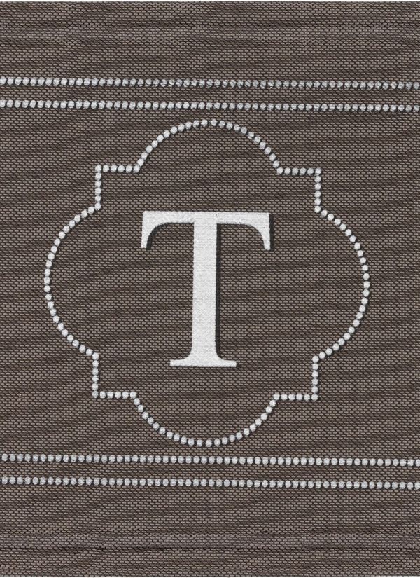 Mohawk Textured Entry Mat Flagstone Monogram T Multi 2'0" x 3'0" Collection