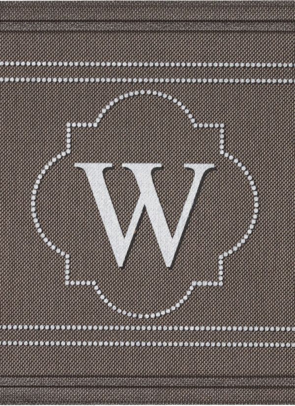 Mohawk Textured Entry Mat Flagstone Monogram W Multi 2'0" x 3'0" Collection