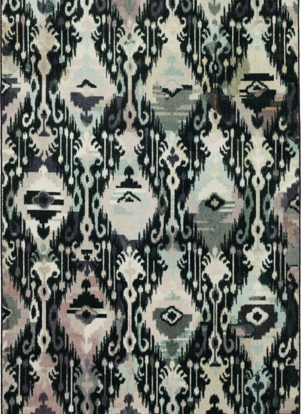 Mohawk Prismatic Hip Ikat Charcoal Collection