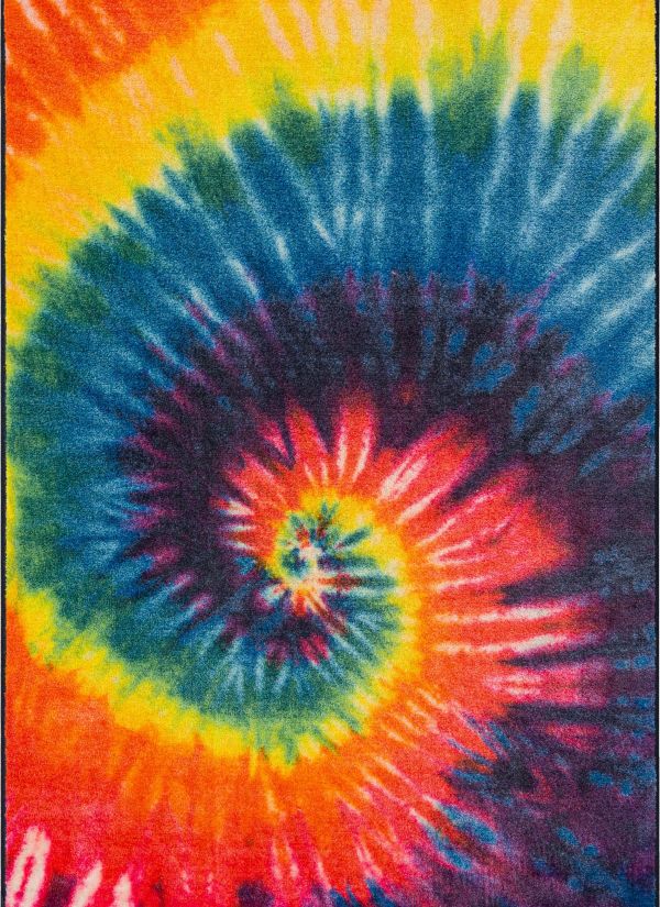 Mohawk Prismatic Tie Dye Swirl Rainbow Collection