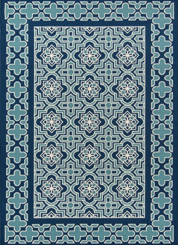 Momeni Baja Baj21 Spanish Tile Blue Collection