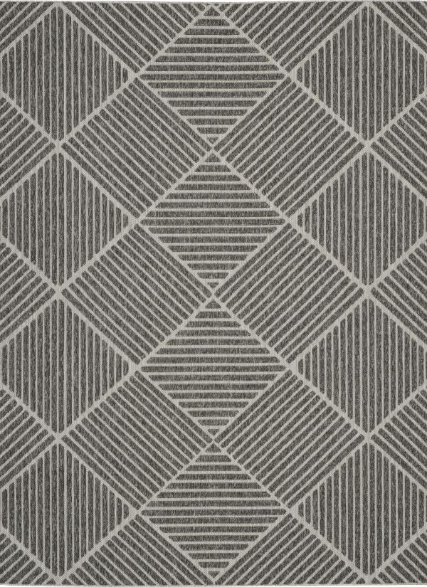 Nourison Cozumel Dark Grey 7' x 10' Rug from Nourison - CZM05DKGRY7X10 -  Area  US