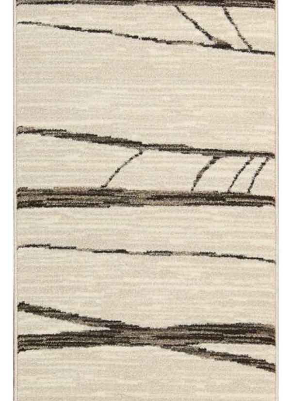 Michael Amini Glistening Nights Ivory 2'2" x 7'6" Runner Collection