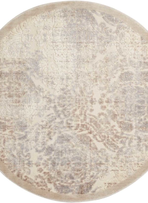 Nourison Home Graphic Illusions Ivory 7'9" x Round Collection