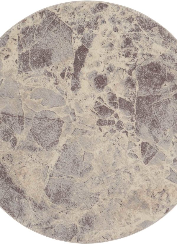 Nourison Home Somerset Grey 5'6" x Round Collection
