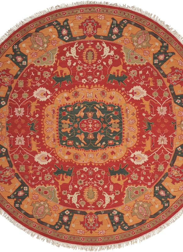 Nourison Home Nourmak Red 8' x Round Collection