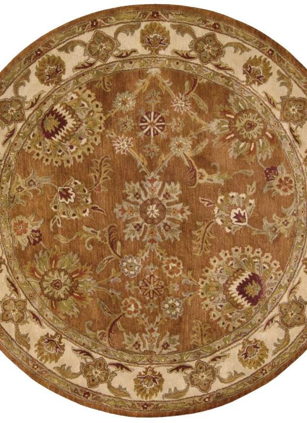 Nourison Home Jaipur Rust 8' x Round Collection