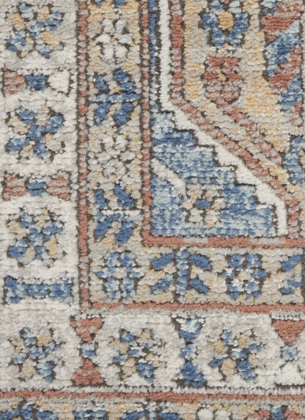 Nourison Home Quarry Blue/Multi 2'2" x 10' Runner Collection