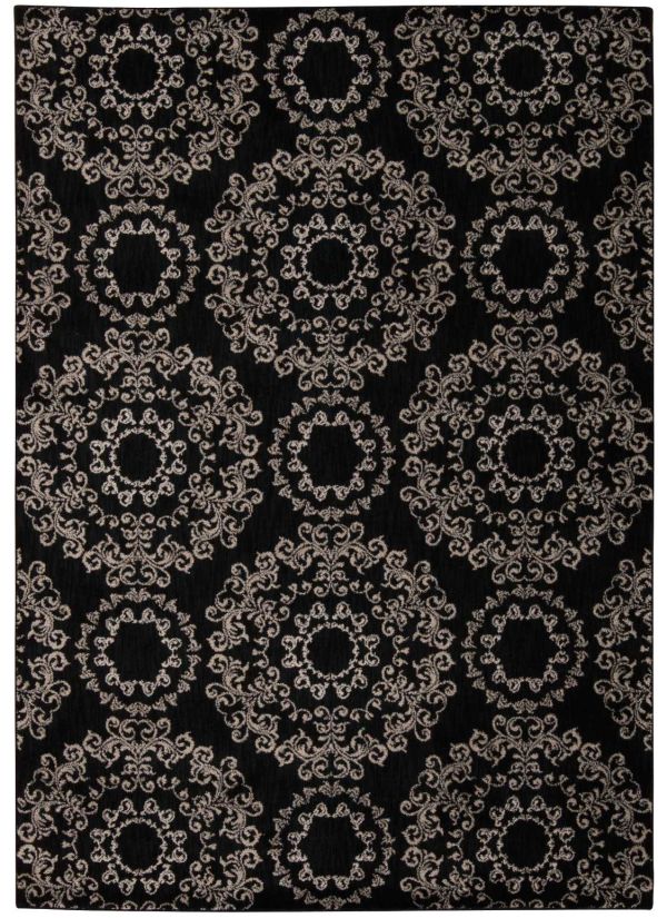 Nourison Home Tranquility Black 5'3" x 7'5" Collection