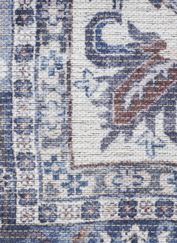 Nicole Curtis Machine Washable Series 1 Navy Ivory Collection