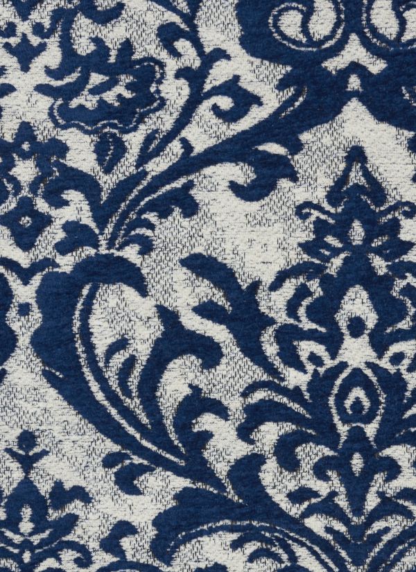 Nourison Home Damask Ivory/Navy Collection