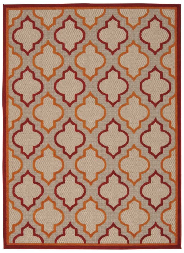 Nourison Home Aloha Red 3'6" x 5'6" Collection